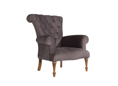 Chesterfield Bank Bank Ontspannen Stof Lounge Luxe Gestoffeerde Stoel Ontwerp Bruin