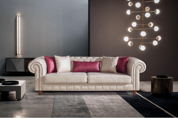 Chesterfield bankstel bankstel set met 3+3+1 zitplaatsen woonkamer set