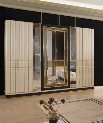 Kledingkast Spiegel Luxe Kast Slaapkamer Meubels Kasten