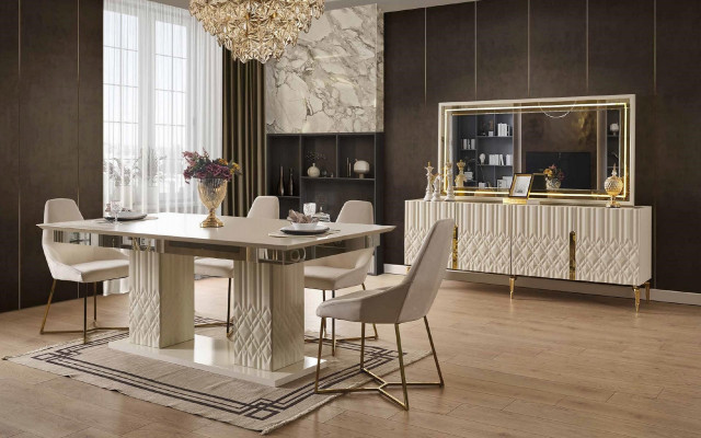 xxl Dressoir met spiegel Dressoirs Houten kasten Meubels 2-delig  xxl Dressoir met spiegel Dressoirs Houten kasten Meubels 2-delig