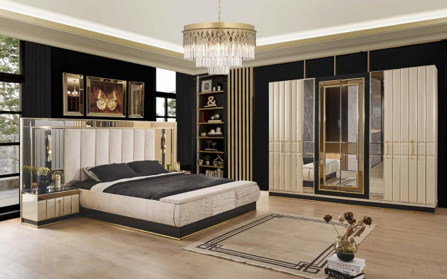 Kledingkast Spiegel Luxe Kast Slaapkamer Meubels Kasten