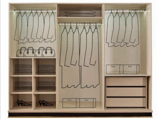 Kledingkast Spiegel Luxe Kast Slaapkamer Meubels Kasten
