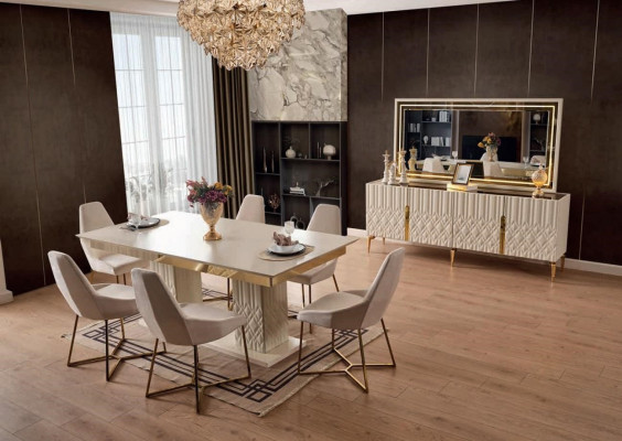xxl Dressoir met spiegel Dressoirs Houten kasten Meubels 2-delig  xxl Dressoir met spiegel Dressoirs Houten kasten Meubels 2-delig