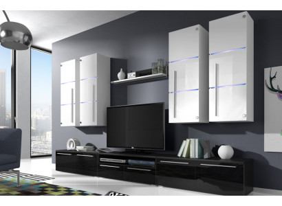 Hoogglans woonkamer wandkast woonkamer kast vitrine dressoir