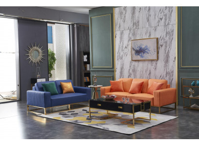 Sofaset van 3+2-zits Designer Gestoffeerde Bankstel Moderne banken