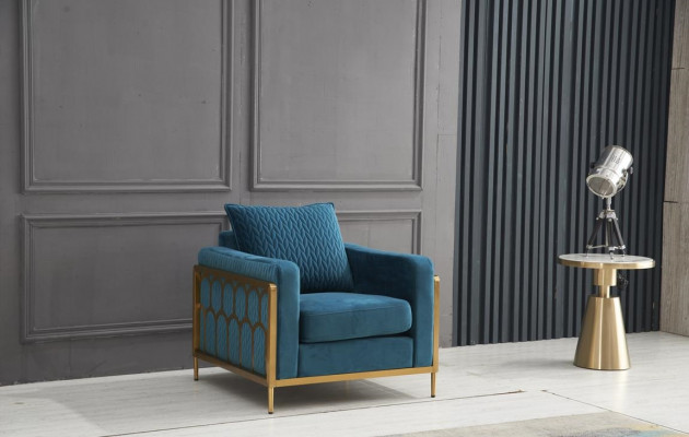 Fauteuil Club Lounge Ontwerper Stoel Rugleuning Sofa 1-Zits TV Nieuw