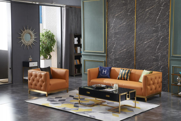Fauteuil Design Bank Sofa Zitter Leder Lounge Decor Club Bekleding Luxe Oren