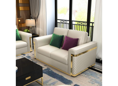 Sofa Bank Bekleding 2-zitsbanken Bankstellen Zitten Decor Garnituren Design Club