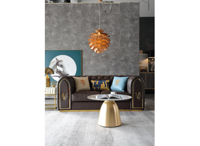 Dries-zits design bank 3-zits relaxbank gestoffeerde bank zit Chesterfield nieuw.