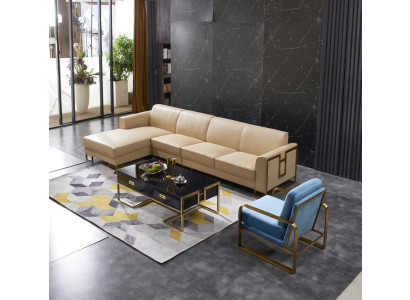 Ontwerp bank bank hoekbank voetenbank stoffering set woonlandschap