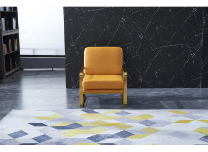 Fauteuil Club Designer Lounge Stoel Leun Bekleding Bank 1 Zits TV Nieuw