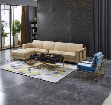 Woonlandschap L Vorm Hoekbank Bank Ontwerp Bekledingsset Bank Hoek