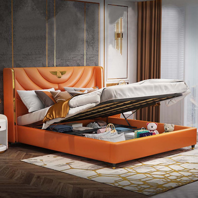 Slaapkamer Bed Nachtkastjes 3-delige set Design Luxe Bedden Hout Tweepersoonsbed NIEUW