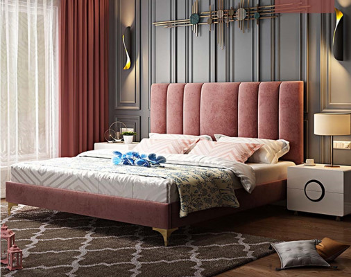 Bedden bekleden Ontwerp Luxe Dubbel Hotel Decoratie Bedden Slaap Kamer Leer