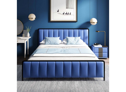Ontwerp tweepersoons leren bed bedden bed leren slaapkamer meubels huwelijk 180x200