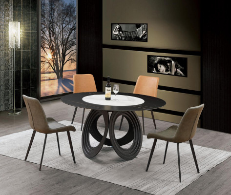 Compleet set eettafel 4x stoelen eetkamerset eetgroep houten tafel