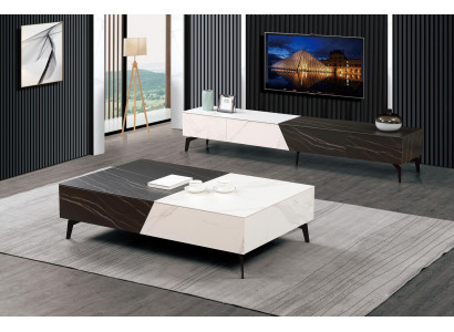 Salontafel dressoir 2-delig Woonkamer meubels Tafel Tv-meubel Wandkasten Commode