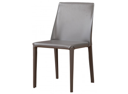 Moderne fauteuilstoel 1x eetkamer tv-zitkussen grijze leunstoel nieuw.