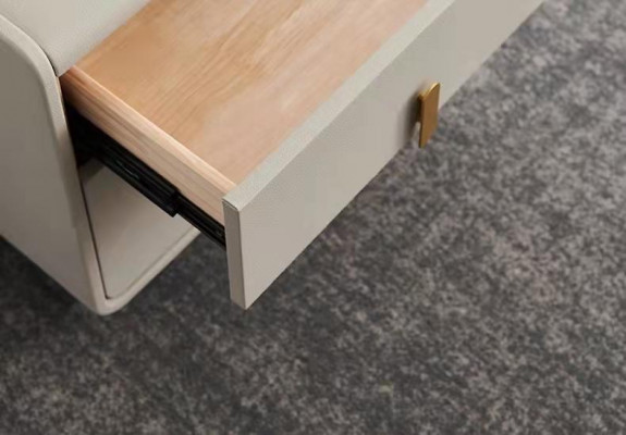 Ontwerp nachtkastje decoratie console metaal glanzende tafels consoles slaapkamer