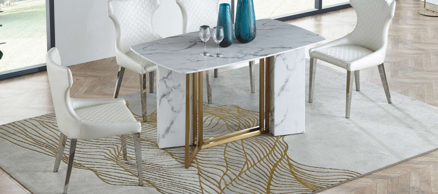 Luxus meubels marmeren tafels 180x90cm woonkamer hotel eetkamertafel ontwerper nieuw