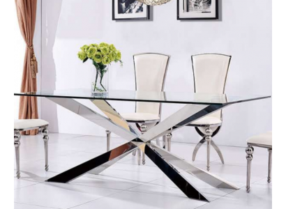 Luxe tafelontwerp eetkamer 180x90cm Eettafels glasmeubels Designtafels Nieuw