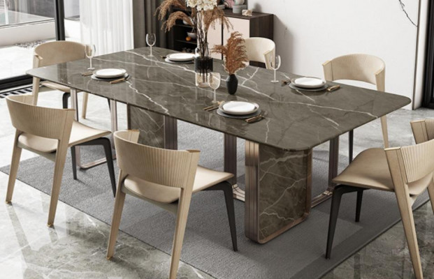 Eettafel Eetkamer Moderne Roestvrijstalen Keukentafels Ontwerptafel Metaal Woonkamer