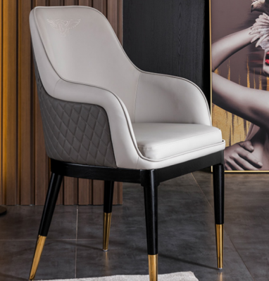 Luxe stoel in grijs hout moderne stijl voor uw eetkamer