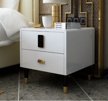 Nachtkastje Nachtkastje commode Bijzettafel Decoratieve console Hoogglans Goud