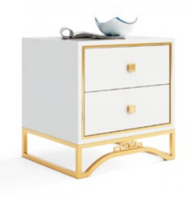 Tafel nachtkastje Bank tafel Bijzettafel Bed tafel met lade Wit