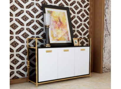 Ontwerp dressoir luxe roestvrijstalen dressoir decoratieve plank