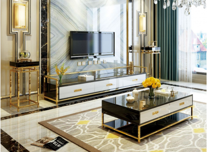 Modern ontwerp woonwand woonkamer dressoir RTV-rek + zijden