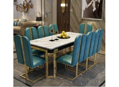 Luxe eettafel tafel Metalen tafels Designer meubels Conferentiemarmer
