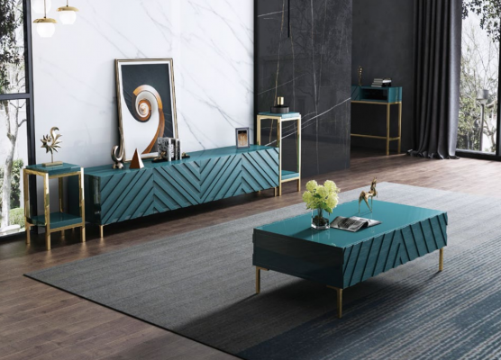 Designer dressoir serveerwagen lage bijzettafel kast woonkamer decoratie rek metaal
