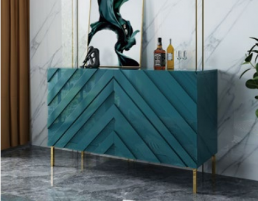 Kast Hoge Kast Zijlaag Bord Decor Kasten Ontwerper Edel Luxe