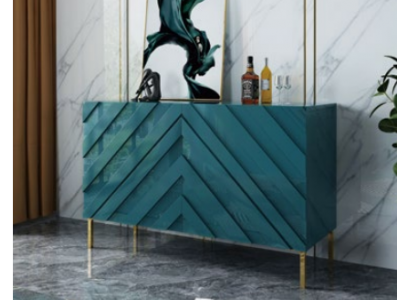 Kast Hoge Kast Zijlaag Bord Decor Kasten Ontwerper Edel Luxe