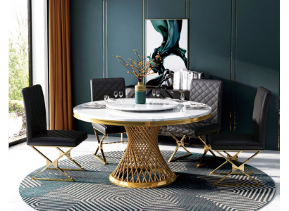 Italiaans eetkamermeubilair Ronde tafel + Armstoel Eetgroep Set