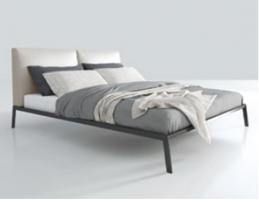 Luxe slaapkamer beddecoratie gevoerde design luxe dubbele hotelbedden