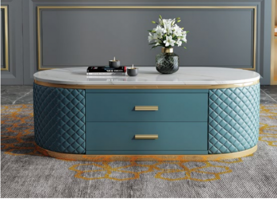 Hoogwaardige woonkamertafels - Ovaal ontwerp RVS tafel luxe