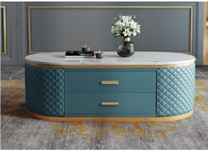 Hoogwaardige woonkamertafels - Ovaal ontwerp RVS tafel luxe