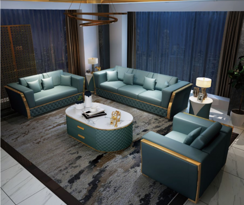 Sofa set bankstel 3+2+1 Designbank Design bank zithoek 3-delig.