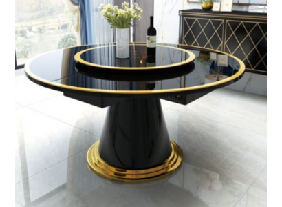 Luxe eettafel Ronde eettafels Draaibare woon eetkamer decoratie Ronde tafel