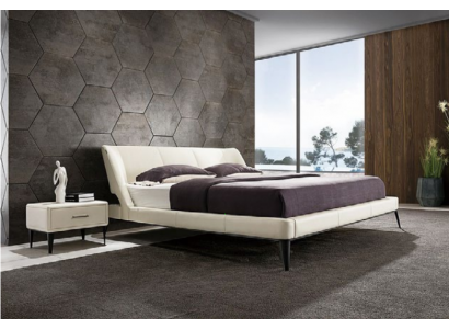 Designer houten bed, luxe meubel, tweepersoons bed, nieuw slaapkamerbekleding