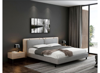 Tweepersoonsbed Bed Huwelijksbed Ontwerp Luxe Luxe Bedden Gestoffeerd Bed Designbed