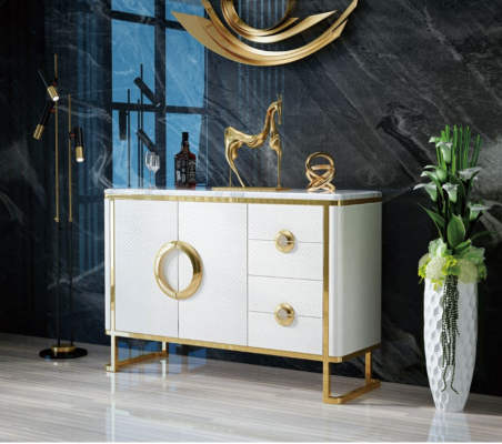 Edel design dressoir sideboard Italiaanse dressoirs lage dressoirs leer