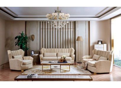 Bank Bankstel Set Stoel Kussen Compleet Set 3+2+1 Decoratiebanken Ontwerper