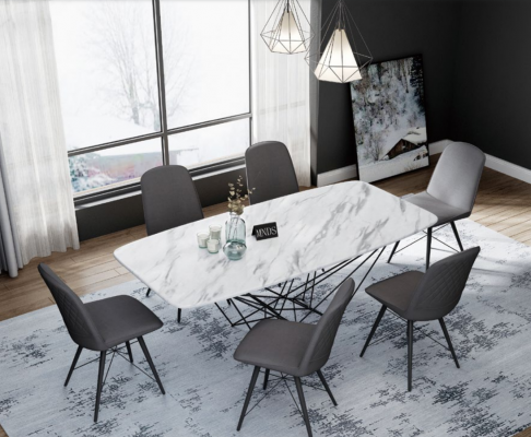 Ontwerp tafel Eettafel Metalen tafels Kantoor Vergaderzaal Eetkamer Eetgedeelte
