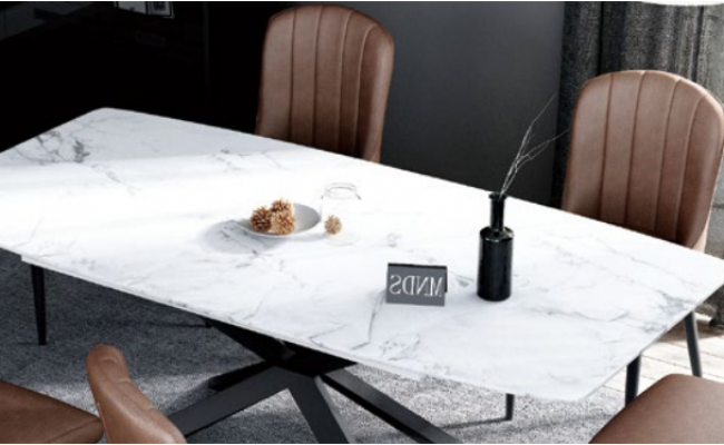 Italiaanse design meubels eettafel kantoor conferentie luxe tafel metaal