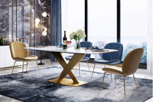 Eettafel + 4x stoelen Stoel Eetkamer Set Moderne eethoek Tafel Tafels