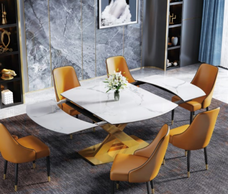 Moderne houten eettafel tafel houten tafels 120/180cm eetkamer