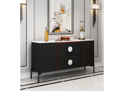 Ontwerper Italiaanse dressoir bijzetkast kast rek metaal luxe woon